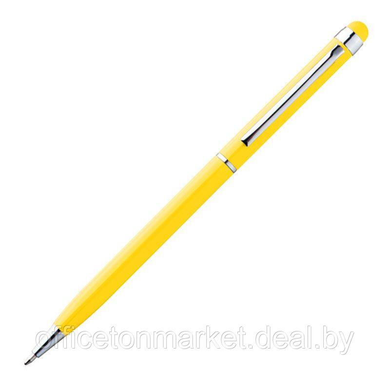 Ручка шариковая автоматическая "New Orleans", 0.7 мм, желтый, серебристый, стерж. синий - фото 2 - id-p162406798