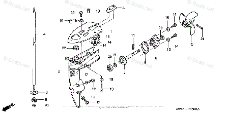 Шайба ведущей шестерни на вертикальном валу Honda BF2,2/3 41135-ZV0-000, фото 2