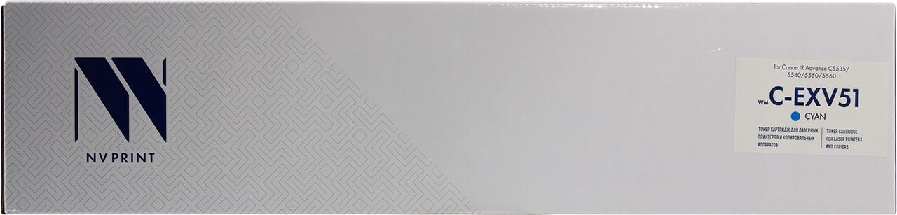 Тонер-картридж NV-Print C-EXV51 Cyan для iR-ADV C5535/C5540/C5550/C5560