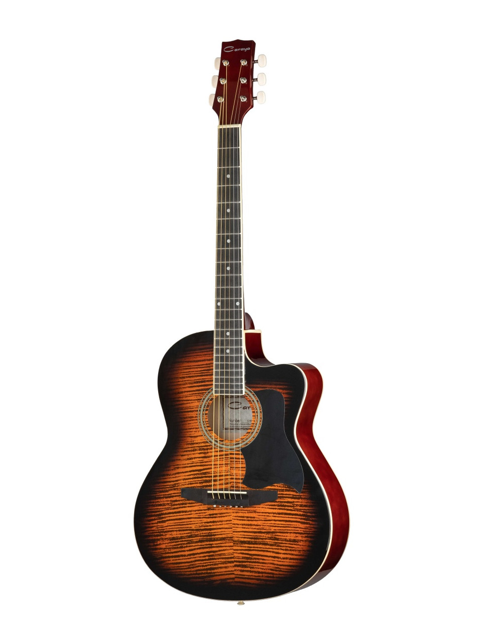 Caraya C901T-BS Акустическая гитара, с вырезом, санберст