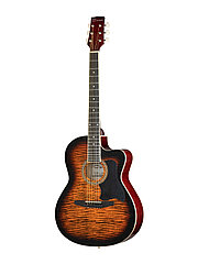 Caraya C901T-BS Акустическая гитара, с вырезом, санберст
