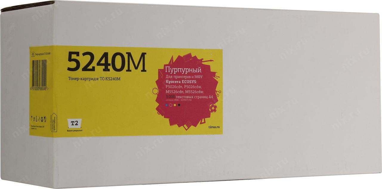 Картридж T2 TC-K5240M Magenta для P5026cdn/P5026cdw/M5526cdn/M5526cdw