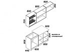 Кухня БЛАНКА СТЛ.218.00 2.0 м. (Антрацит/ Спринт) Столлайн, фото 4