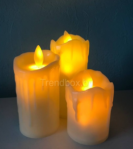Светодиодные свечи с эффектом "Живого пламени" (Набор 3 шт) - фото 4 - id-p194328372