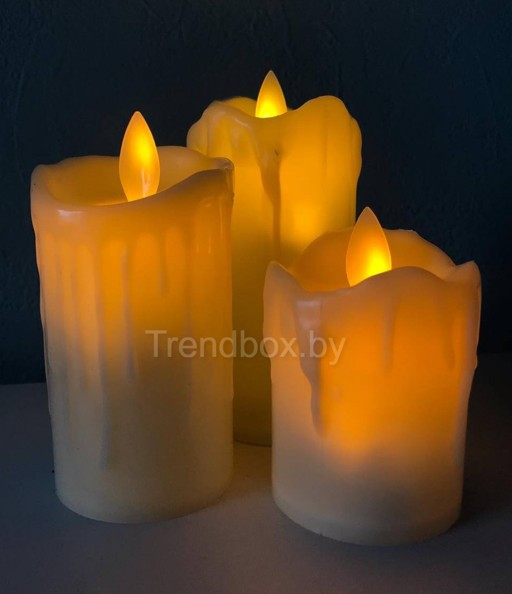 Светодиодные свечи с эффектом "Живого пламени" (Набор 3 шт) - фото 5 - id-p194328372