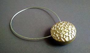 Магнитная клипса для штор и гардин стальная Сота 27