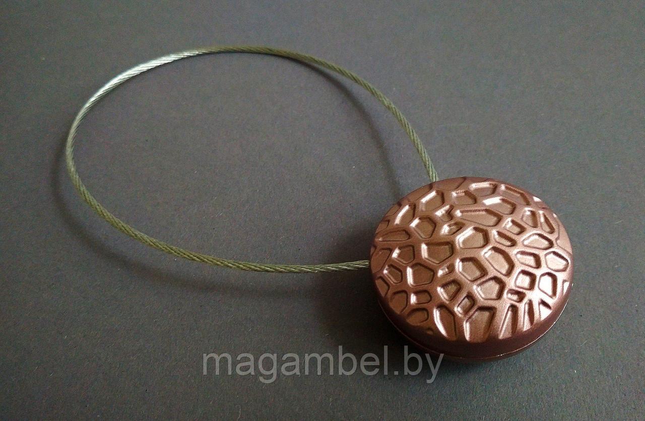 Магнитная клипса для штор  и гардин розовая Сота 21