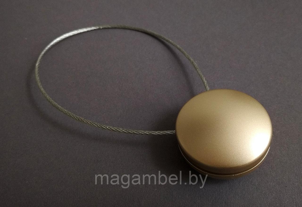 Магнитная клипса для штор  и гардин в золоте матовом №6