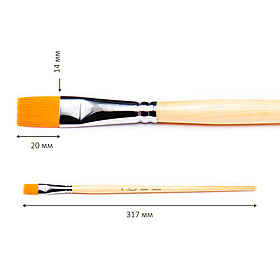 Синтетика плоская длинная ручка пропитанная лаком Сонет №14