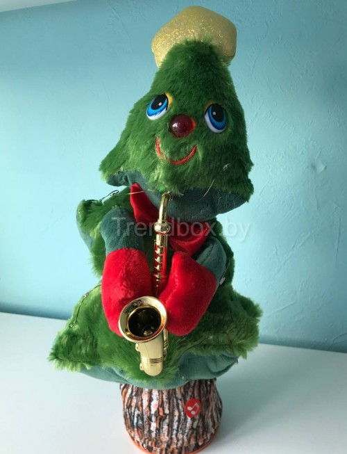 Музыкальная игрушка "Танцующая елочка", 40 см. Игрушка-повторяшка+подарок - фото 4 - id-p194340322