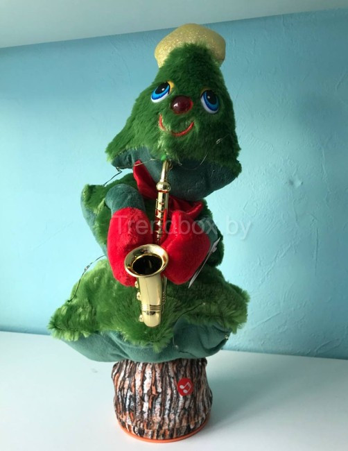 Музыкальная игрушка "Танцующая елочка", 40 см. Игрушка-повторяшка+подарок - фото 5 - id-p194340322