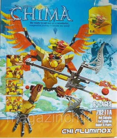 Конструктор Zimo Legends of Chima(Легенды Чимы) 70211А Чи Фламинокс Chi Fluminox аналог Лего (LEGO) - фото 2 - id-p25066222