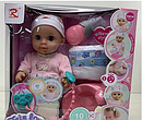 Детская кукла пупс интерактивная 9560 с аксессуарами и одеждой, аналог Baby Born беби бон беби лав, фото 2