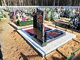 НЕДОРОГОЙ ОДИНОЧНЫЙ ПАМЯТНИК. ГРАНАТОВЫЙ АМФИБОЛИТ., фото 3
