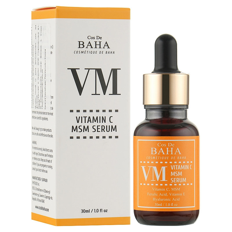 Сыворотка с витамином C и феруловой кислотой Cos de BAHA VM Vitamin C MSM Serum 30мл - фото 1 - id-p194376212