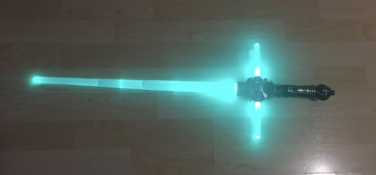 Световой, лазерный Меч Трехлучевой со звуком и выбором цвета по типу Звездные войны - фото 3 - id-p194376683