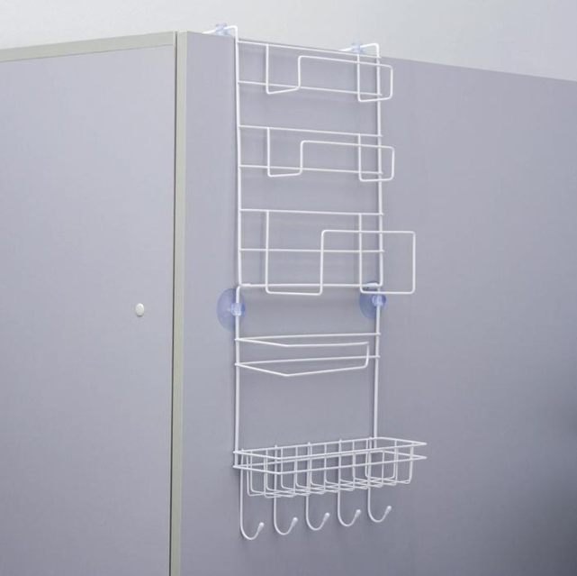 Полка - органайзер для кухни / ванной подвесная 4-х ярусная с держателем бумажных полотенец - фото 7 - id-p194378632