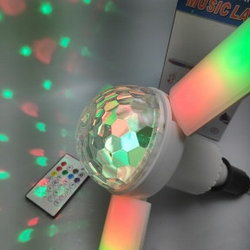 Полноцветная светодиодная музыкальная лампа в виде вентилятора Deformation music Lamp с пультом ДУ