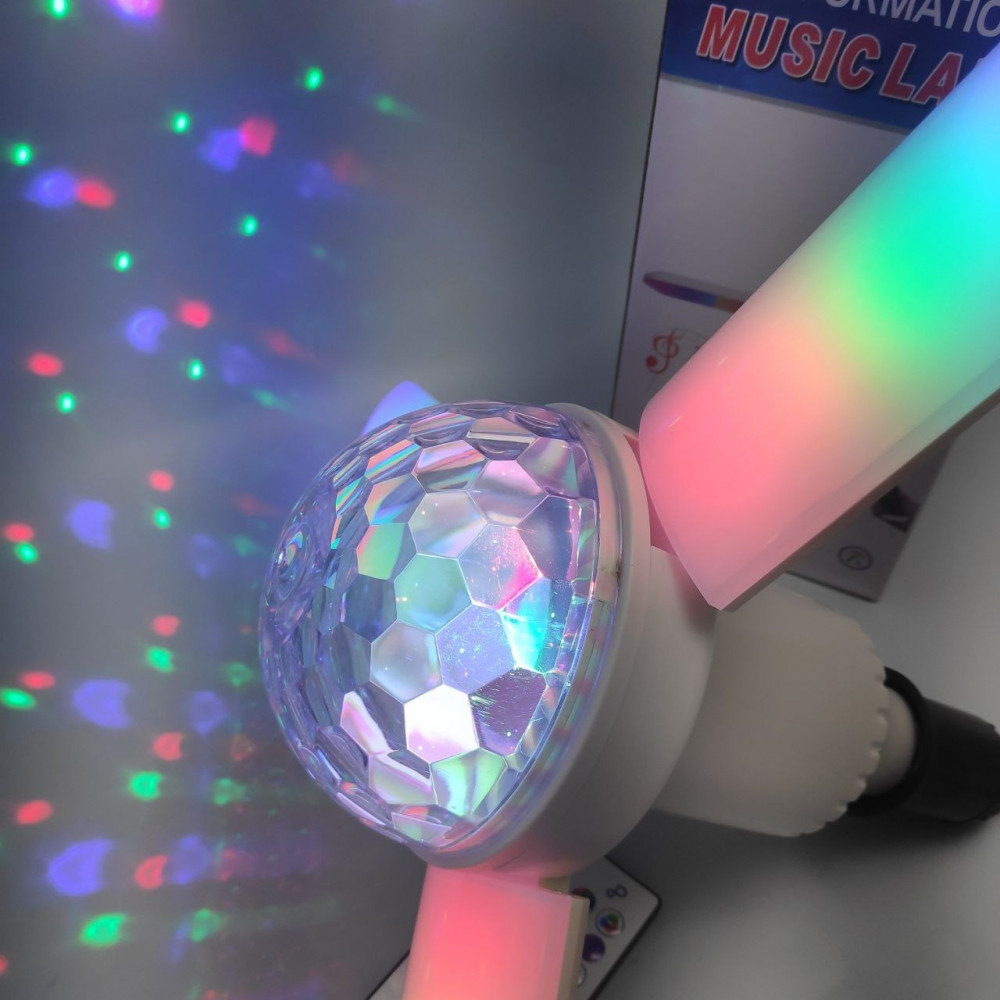 Музыкальная диско LED лампа Deformation music Lamp с пультом ДУ (Bluethooth, музыка, аудио, 7 цветов, цоколь - фото 2 - id-p194381434
