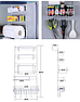 Полка - органайзер для кухни / ванной подвесная 4-х ярусная с держателем бумажных полотенец, фото 9