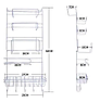 Полка - органайзер для кухни / ванной подвесная 4-х ярусная с держателем бумажных полотенец, фото 10