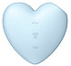 Вакуумно-волновой стимулятор с вибрацией Satisfyer Cutie Heart голубой, фото 4