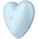 Вакуумно-волновой стимулятор с вибрацией Satisfyer Cutie Heart голубой, фото 2