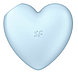 Вакуумно-волновой стимулятор с вибрацией Satisfyer Cutie Heart голубой, фото 5