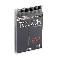 Набор маркеров Touch TWIN 6 цветов (теплые серые цвета)