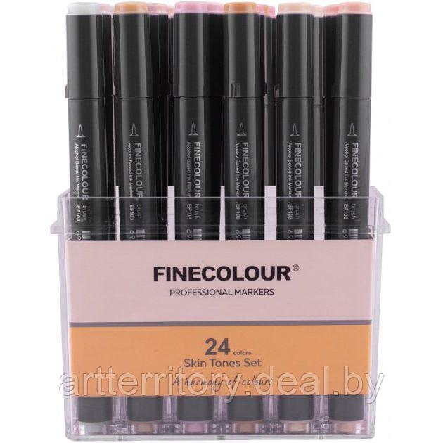 Набор маркеров Finecolour Brush Mini Marker, 24 штуки (телесные цвета) - фото 1 - id-p194415601