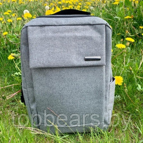 Городской рюкзак Кембридж с USB и отделением для ноутбука до 14.5 Серый - фото 1 - id-p181796976
