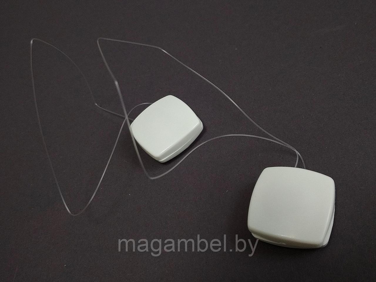 Комплект (2 шт) магнитных клипс для штор  и гардин на леске Квадрат №22