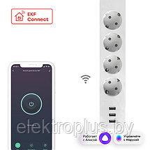 Умный удлинитель c USB Wi-Fi EKF Connect PRO, фото 3