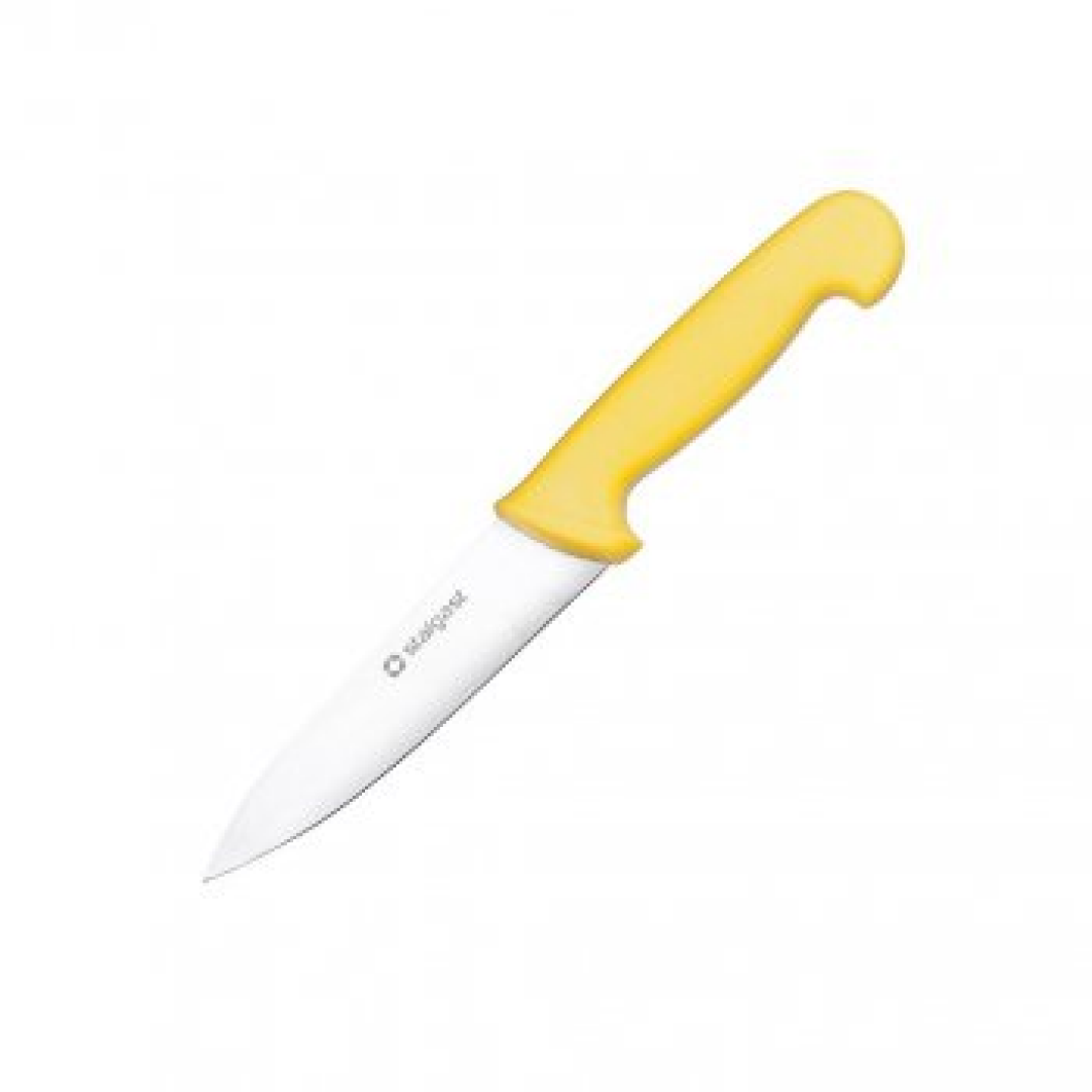 Нож поварской 16см желтый