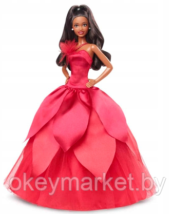 Коллекционная кукла Mattel Barbie Праздничная  HBY04, фото 3