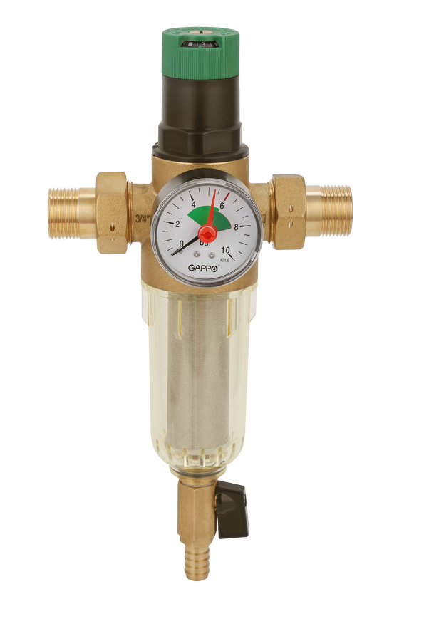 Фильтр со встроенным редуктором давления для холодной воды Gappo G1412.04 - фото 1 - id-p190938013