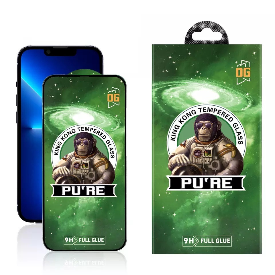 Защитное стекло King Kong Pu're для Apple Iphone 13 / 13 Pro (полная проклейка) - фото 1 - id-p194429276