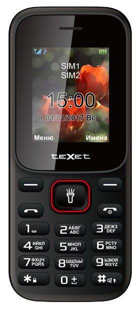 TEXET TM-128 Black/Red (2 SIM) - фото 5 - id-p193737528