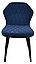 Стул Бергамо черный муар Catania Dark Blue, фото 4
