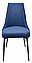 Стул Милан опоры Черный муар/велюр Catania Dark Blue, фото 5