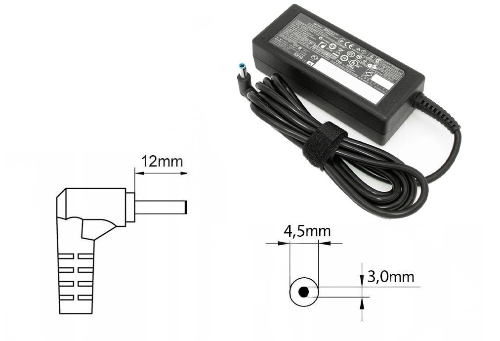 Зарядка (блок питания) для ноутбука HP Pavilion DV5-1200, 19.5V 3.33A 65W, штекер 4.5x3.0 мм - фото 1 - id-p178042699