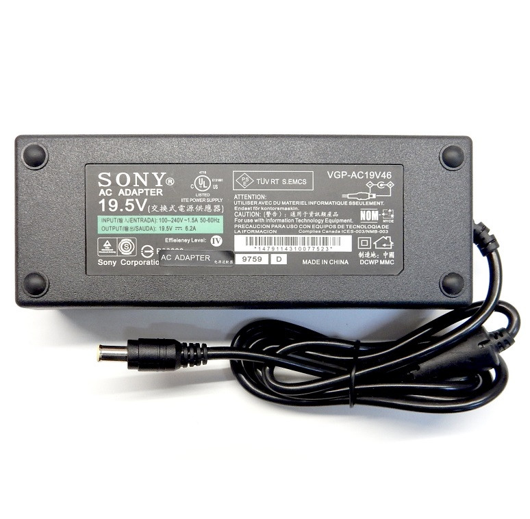 Оригинальный блок питания (зарядное устройство) для телевизора Sony 19.5V 6.2A 120W (6.5x4.4) используется для - фото 1 - id-p194433383