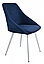 Стул Монти Лофт Белый муар/Велюр Catania Dark Blue, фото 2