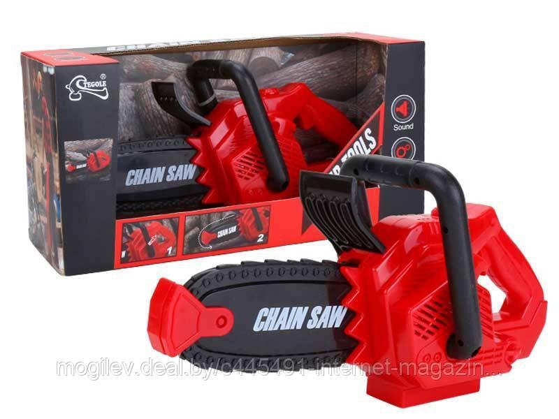 Детская бензопила Power Tools (работает от батареек), свето-звуковые эффекты, арт. T1408