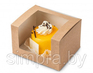 Коробка для кекса, зефира, маффина, бенто-торта, кулича игрушки OSQ Solo show box, 130*110*80 мм - фото 1 - id-p194434757