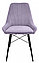 Стул Марино-Люкс Чёрный муар/велюр Catania Lavender, фото 4