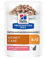 Влажный корм для кошек Hill's Prescription Diet k/d (лосось) 85 гр