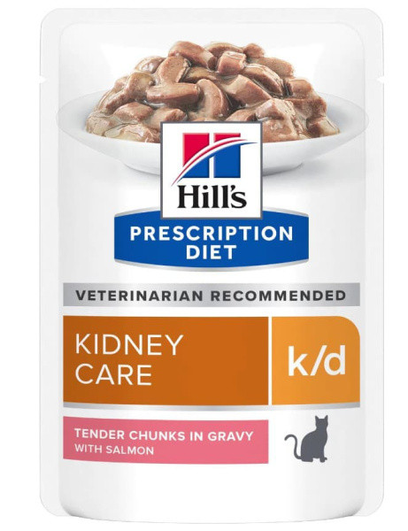 Влажный корм для кошек Hill's Prescription Diet k/d (лосось) 85 гр - фото 1 - id-p194433846