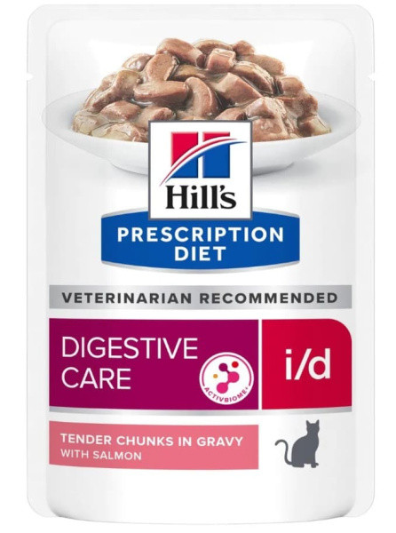 Влажный корм для кошек Hill's Prescription Diet i/d Digestive Care (лосось) 85 гр - фото 1 - id-p194433852