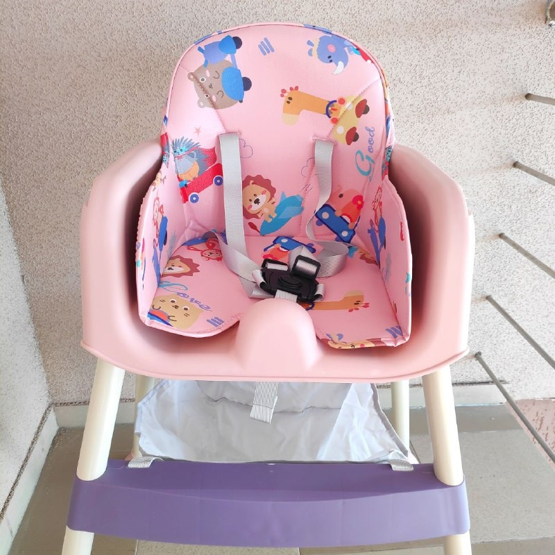 Стульчик для кормления ребенка Bestbaby розово/фиолетовый - фото 7 - id-p194490347